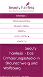 Mobile Screenshot of beauty-hairless.de